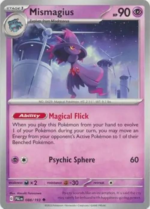 Mismagius - 088/193 - Paldea Evolved - Uncommon - NM/M