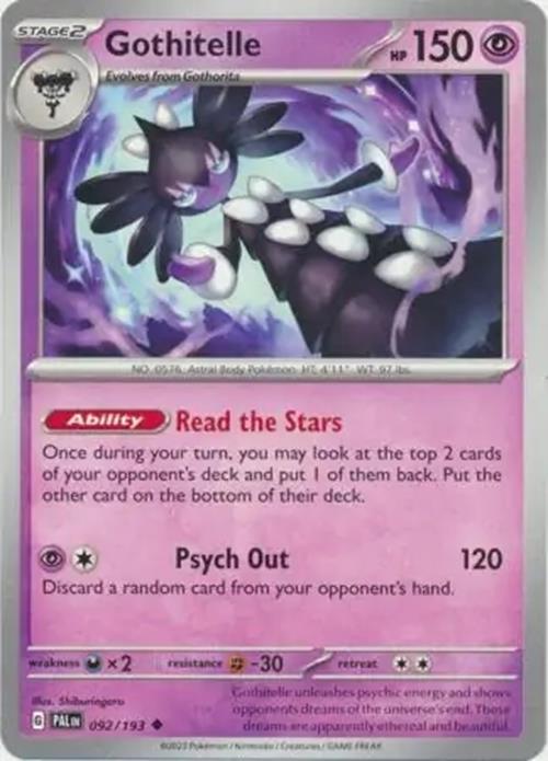 Gothitelle - 092/193 - Paldea Evolved - Uncommon - NM/M