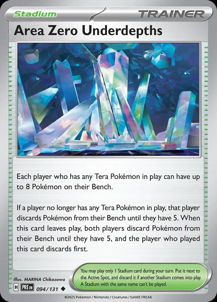 Area Zero Underdepths - 094/131 - Prismatic Evolutions - Uncommon Normal - NM/M