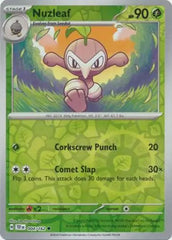 Nuzleaf - 004/162 - Reverse Holo Common - Temporal Forces - Pokemon - NM/M