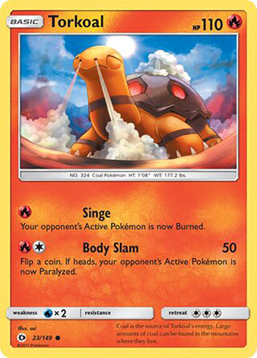 Torkoal - 23/149 - Common - Sun & Moon Base - Pokemon - LP+