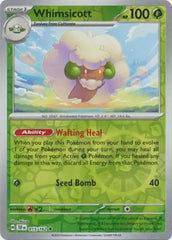 Whimsicott - 015/162 - Reverse Holo Rare - Temporal Forces - Pokemon - NM/M