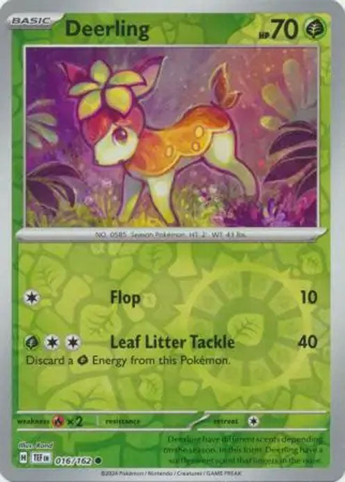 Deerling - 016/162 - Reverse Holo Common - Temporal Forces - Pokemon - NM/M