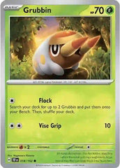 Grubbin - 018/162 - Common - Temporal Forces - Pokemon - NM/M