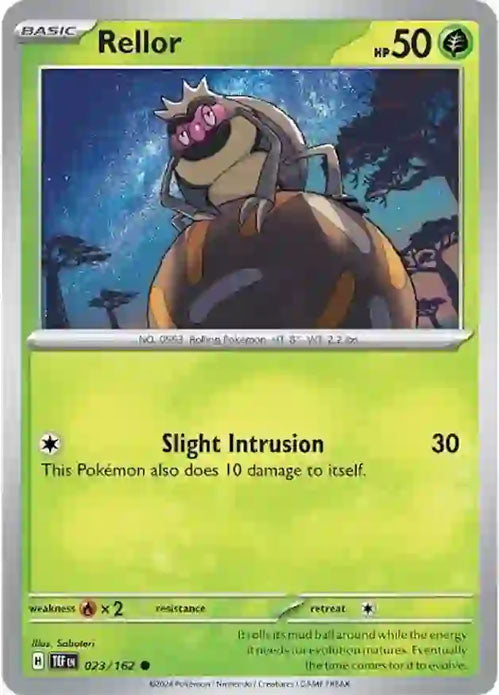 Rellor - 023/162 - Common - Temporal Forces - Pokemon - NM/M