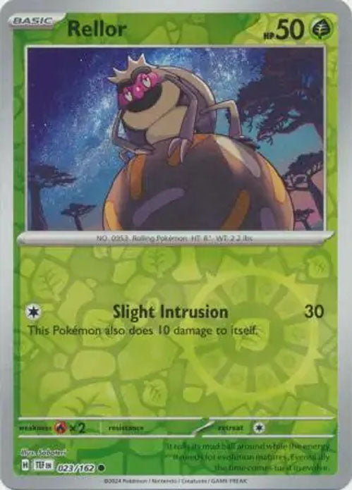 Rellor - 023/162 - Reverse Holo Common - Temporal Forces - Pokemon - NM/M