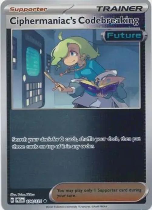 Ciphermaniac's Codebreaking - 104/131 - Prismatic Evolutions - Uncommon Reverse Holo - NM/M
