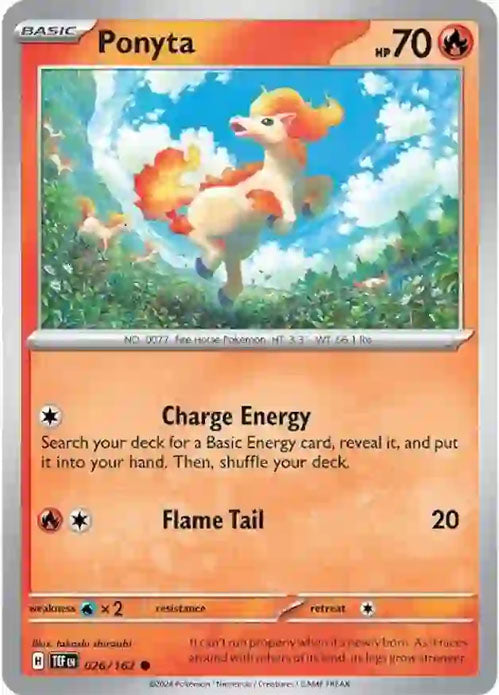 Ponyta - 026/162 - Common - Temporal Forces - Pokemon - NM/M