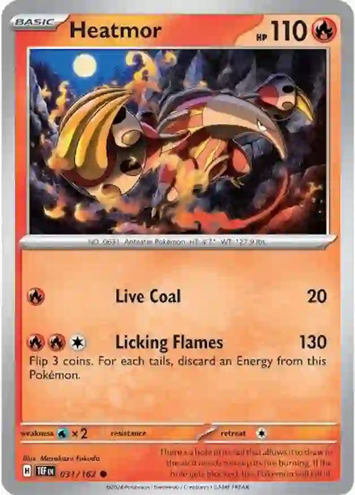 Heatmor - 031/162 - Common - Temporal Forces - Pokemon - NM/M