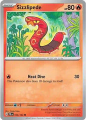 Sizzlipede - 036/162 - Common - Temporal Forces - Pokemon - NM/M