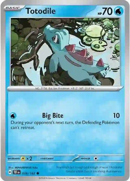 Totodile - 039/162 - Common - Temporal Forces - Pokemon - NM/M