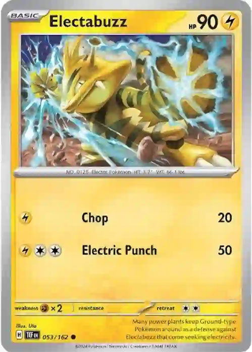 Electabuzz - 053/162 - Common - Temporal Forces - Pokemon - NM/M