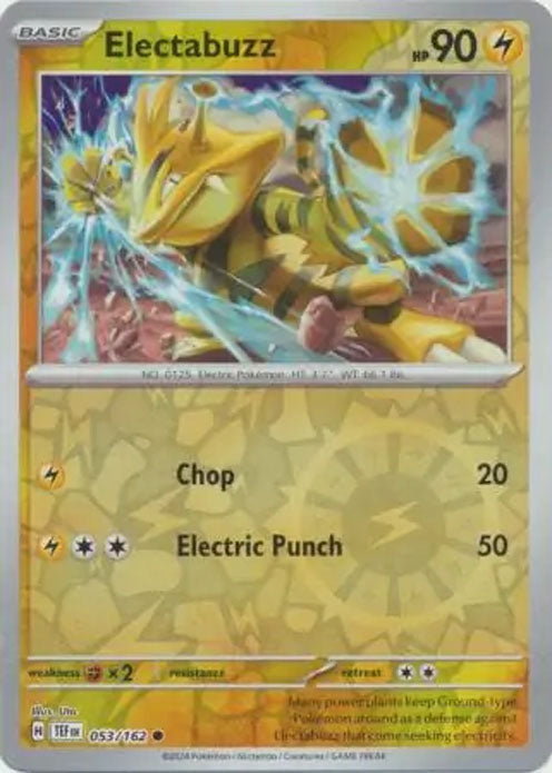 Electabuzz - 053/162 - Reverse Holo Common - Temporal Forces - Pokemon - NM/M