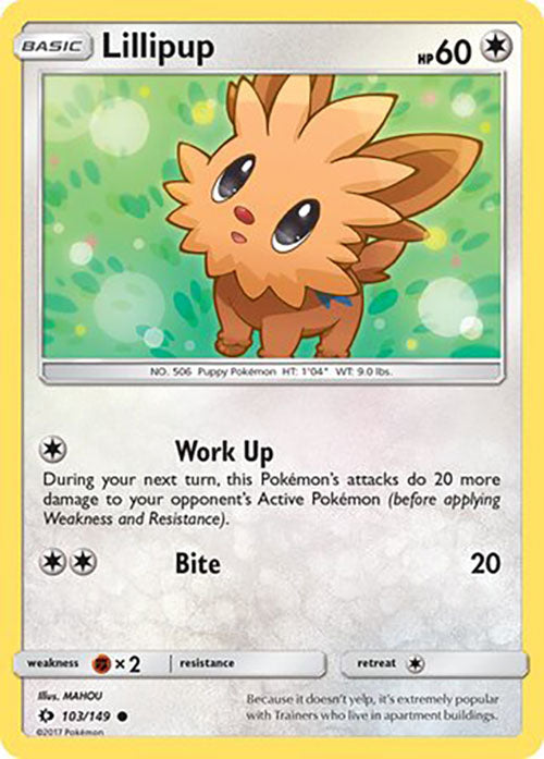 Lillipup - 103/149 - Common - Sun & Moon Base - Pokemon - LP+