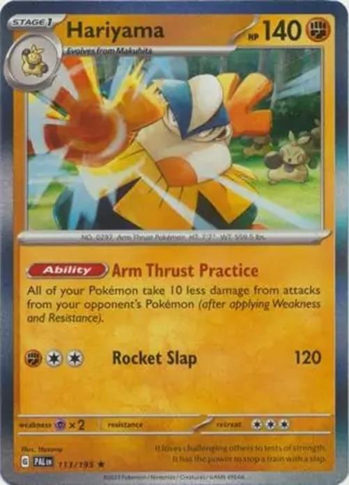 Hariyama - 113/193 - Paldea Evolved - Rare - NM/M