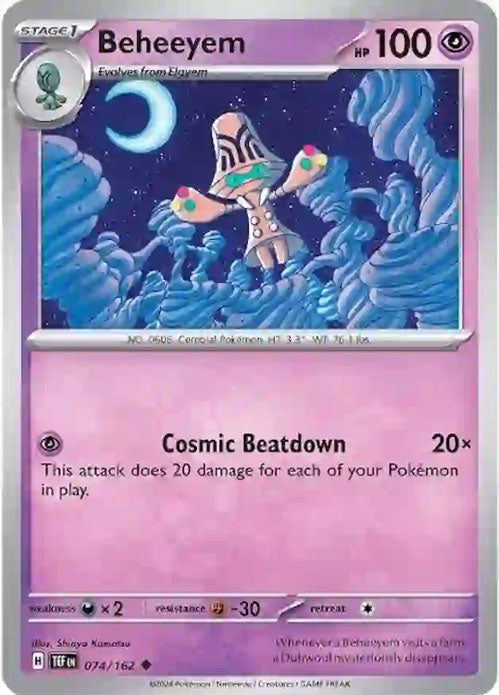 Beheeyem - 074/162 - Uncommon - Temporal Forces - Pokemon - NM/M