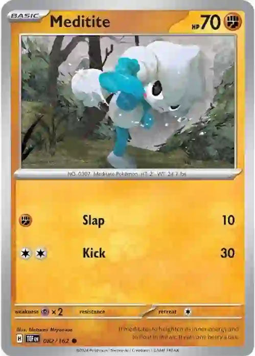 Meditite - 082/162 - Common - Temporal Forces - Pokemon - NM/M