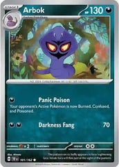 Arbok - 101/162 - Common - Temporal Forces - Pokemon - NM/M