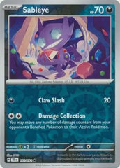 Sableye - 107/162 - Reverse Holo Uncommon - Temporal Forces - Pokemon - NM/M