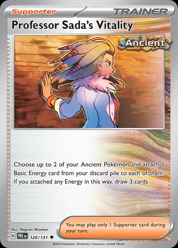 Professor Sada's Vitality - 120/131 - Prismatic Evolutions - Uncommon Normal - NM/M
