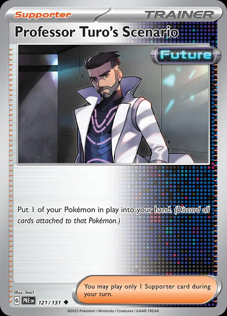 Professor Turo's Scenario - 121/131 - Prismatic Evolutions - Uncommon Normal - NM/M
