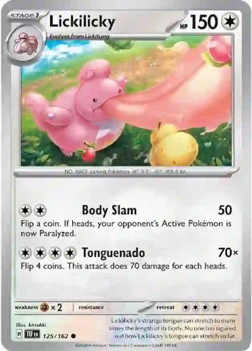 Lickilicky - 125/162 - Common - Temporal Forces - Pokemon - NM/M