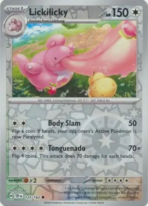 Lickilicky - 125/162 - Reverse Holo Common - Temporal Forces - Pokemon - NM/M