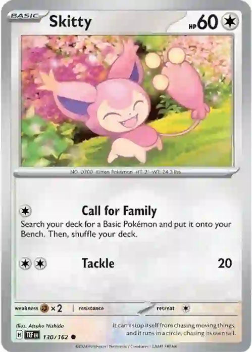 Skitty - 130/162 - Common - Temporal Forces - Pokemon - NM/M