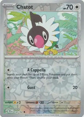 Chatot - 132/162 - Reverse Holo Common - Temporal Forces - Pokemon - NM/M