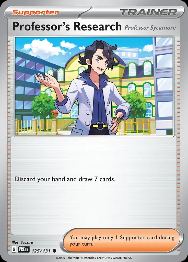 Professor's Research - 125/131 - Prismatic Evolutions - Common Normal - NM/M