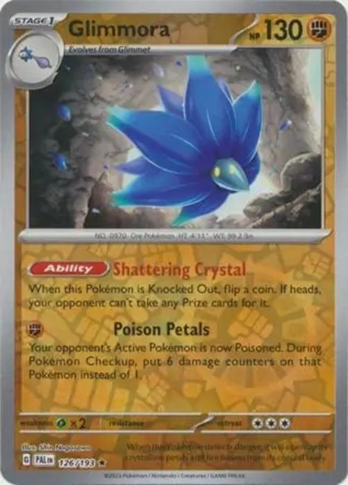 Glimmora - 126/193 - Paldea Evolved - Reverse Holo Rare - NM/M