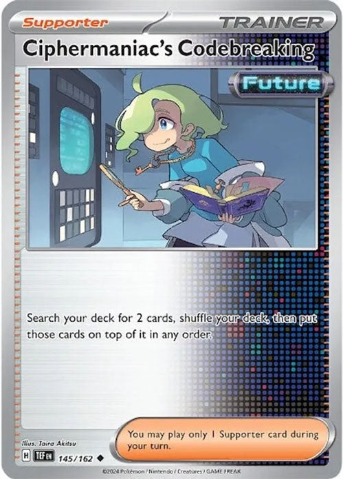 Ciphermaniac's Codebreaking - 145/162 - Trainer - Temporal Forces - Pokemon NM/M