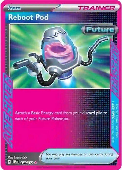 Reboot Pod - 158/162 - ACE SPEC Rare - Temporal Forces - Pokemon - NM/M