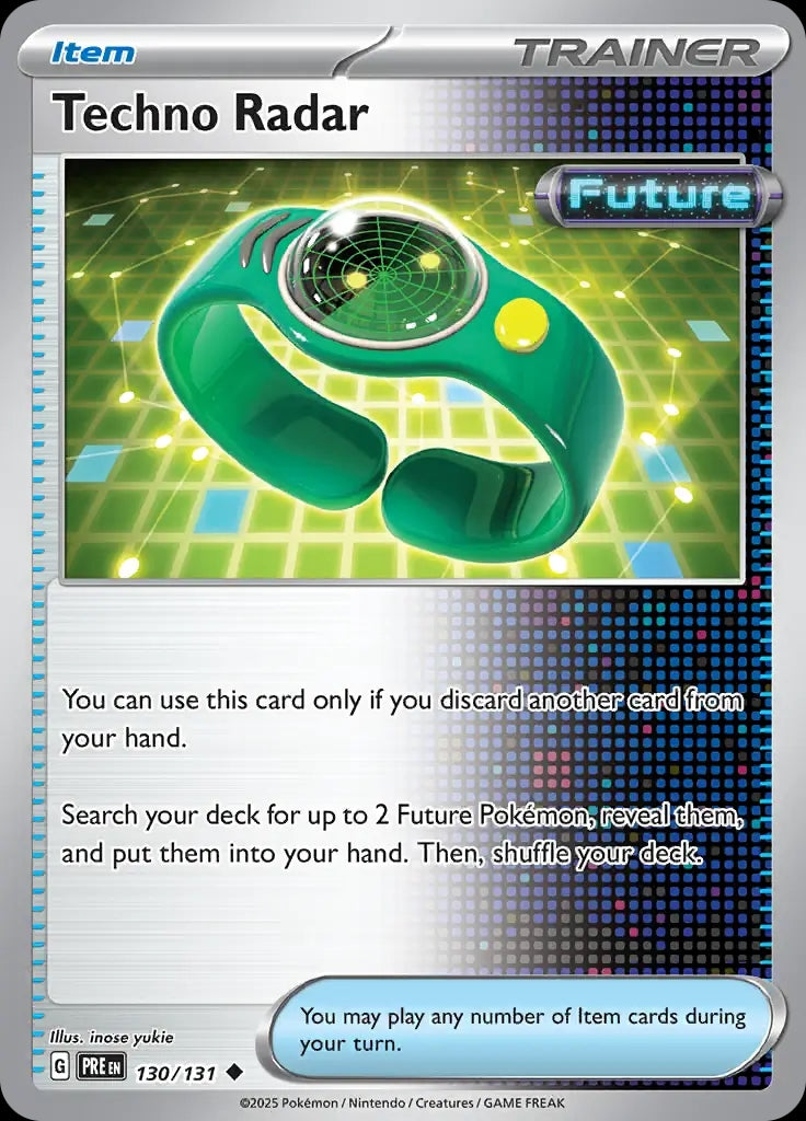 Techno Radar - 130/131 - Prismatic Evolutions - Uncommon Normal - NM/M