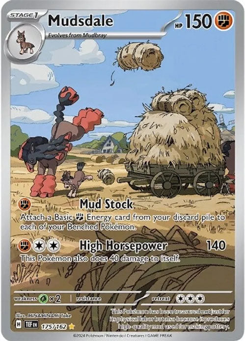 Mudsdale - 175/162 - Illustration Rare - Temporal Forces - Pokemon - NM/M