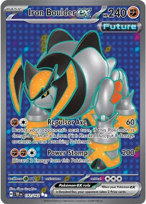 Iron Boulder ex - 192/162 - Ultra Rare - Temporal Forces - Pokemon - NM/M