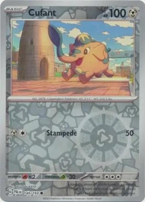 Cufant - 149/193 - Paldea Evolved - Reverse Holo Common - NM/M