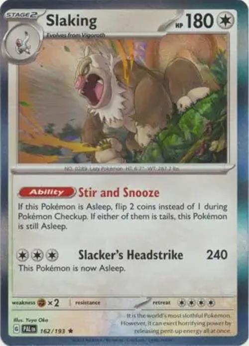 Slaking - 162/193 - Paldea Evolved - Rare - NM/M
