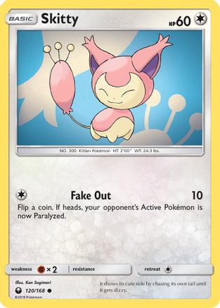 Skitty 120/168/168 SM  Celestial Storm - Common