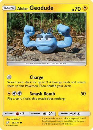 Alolan Geodude (35) 035/181/181 SM  Team Up - Common