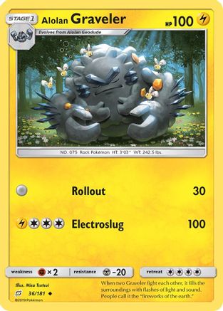 Alolan Graveler 036/181/181 SM  Team Up - Uncommon