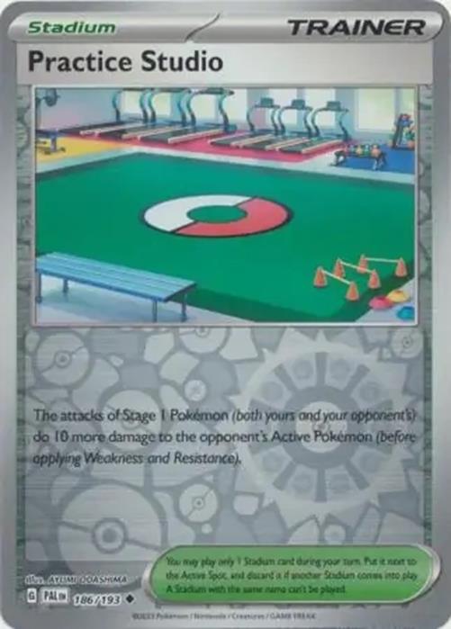 Practice Studio - 186/193 - Paldea Evolved - Reverse Holo Uncommon - NM/M