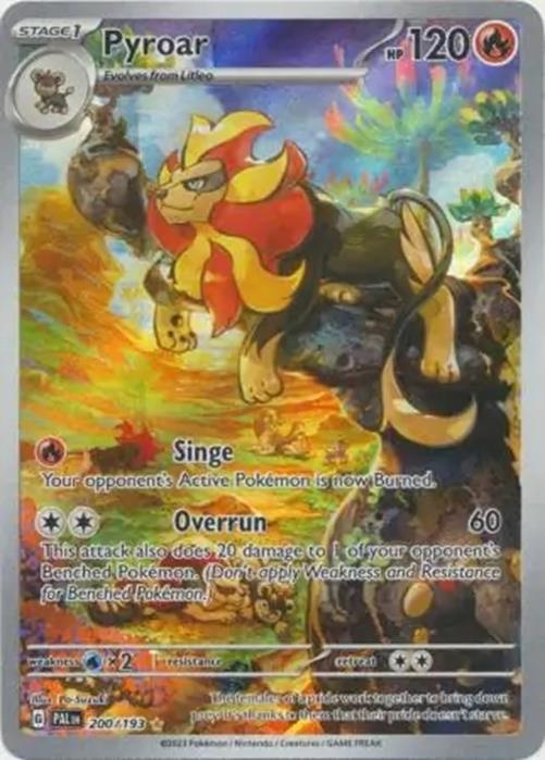 Pyroar - 200/193 - Paldea Evolved - Illustration Rare - NM/M