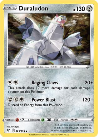 Duraludon - 129/185 - Holo Rare - Vivid Voltage - Pokemon - NM/M