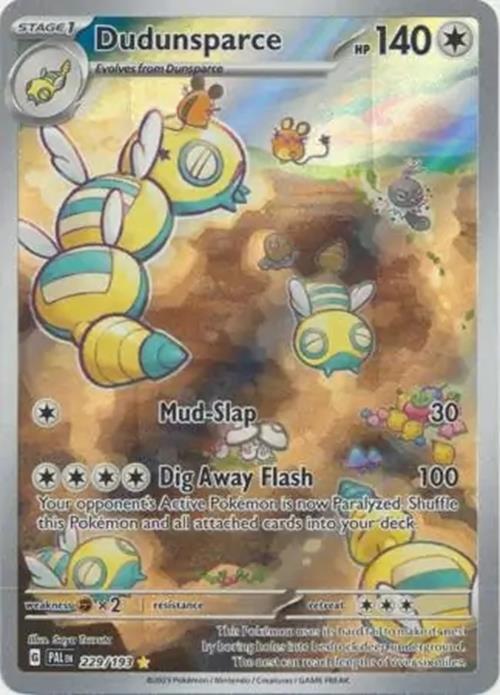 Dudunsparce - 229/193 - Paldea Evolved - Illustration Rare - NM/M