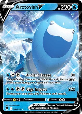 Arctovish V - 048/203 - V - Evolving Skies - Pokemon - NM/M