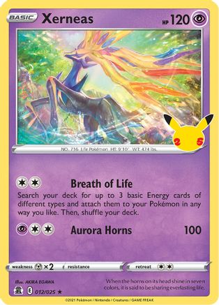 Xerneas 012/025/25 - Holofoil Celebrations - Holo Rare