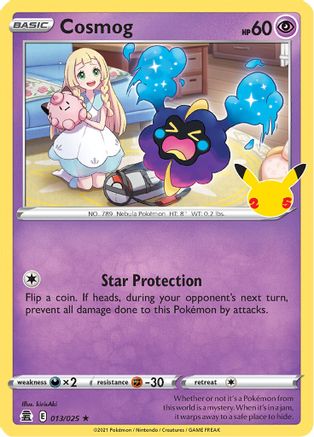 Cosmog 013/025/25 - Holofoil Celebrations - Holo Rare