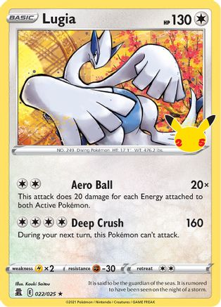 Lugia 022/025/25 - Holofoil Celebrations - Holo Rare
