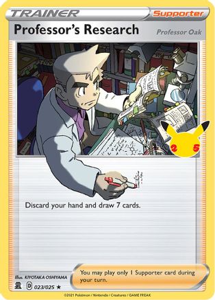 Professor's Research 023/025/25 - Holofoil Celebrations - Holo Rare
